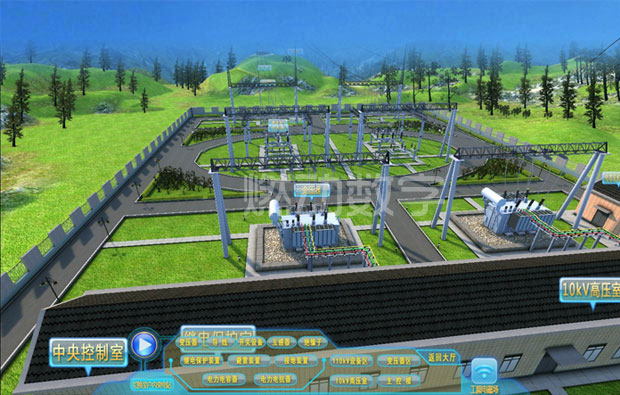 電力工程施工演示動畫